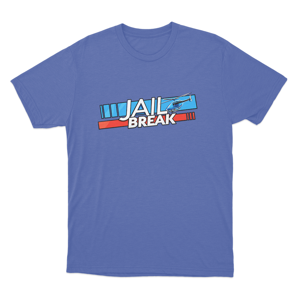 Jailbreak Logo Unisex T Shirt Blue Jailbreak Logo Unisex T Shirt Blue