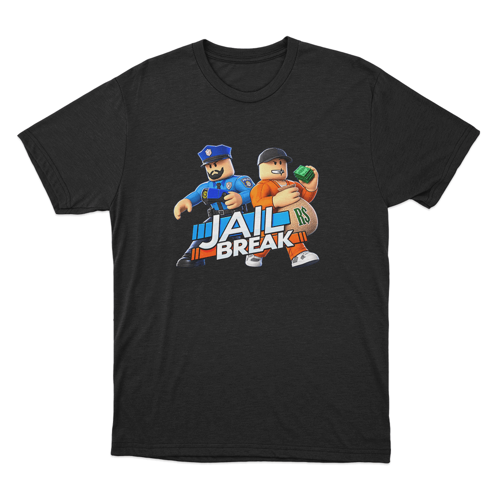 Jailbreak Police And Prisoner Heist Unisex T Shirt Black Jailbreak Police And Prisoner Heist Unisex T Shirt Black